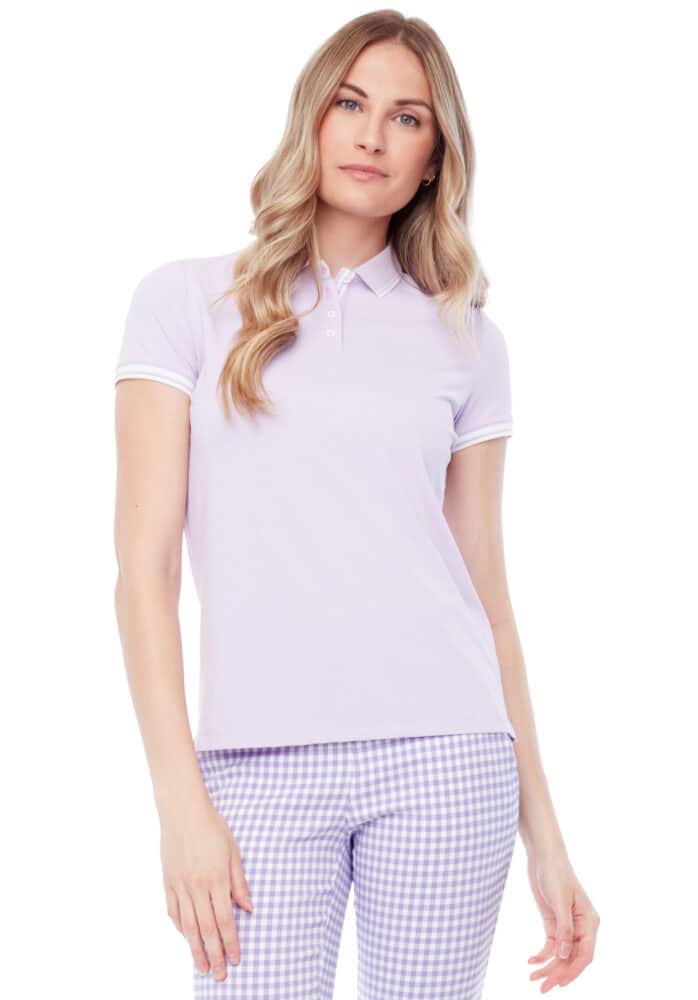 Swing Control Pique Short Sleeve Polo Shirt LILAC – Peanuts and Golf