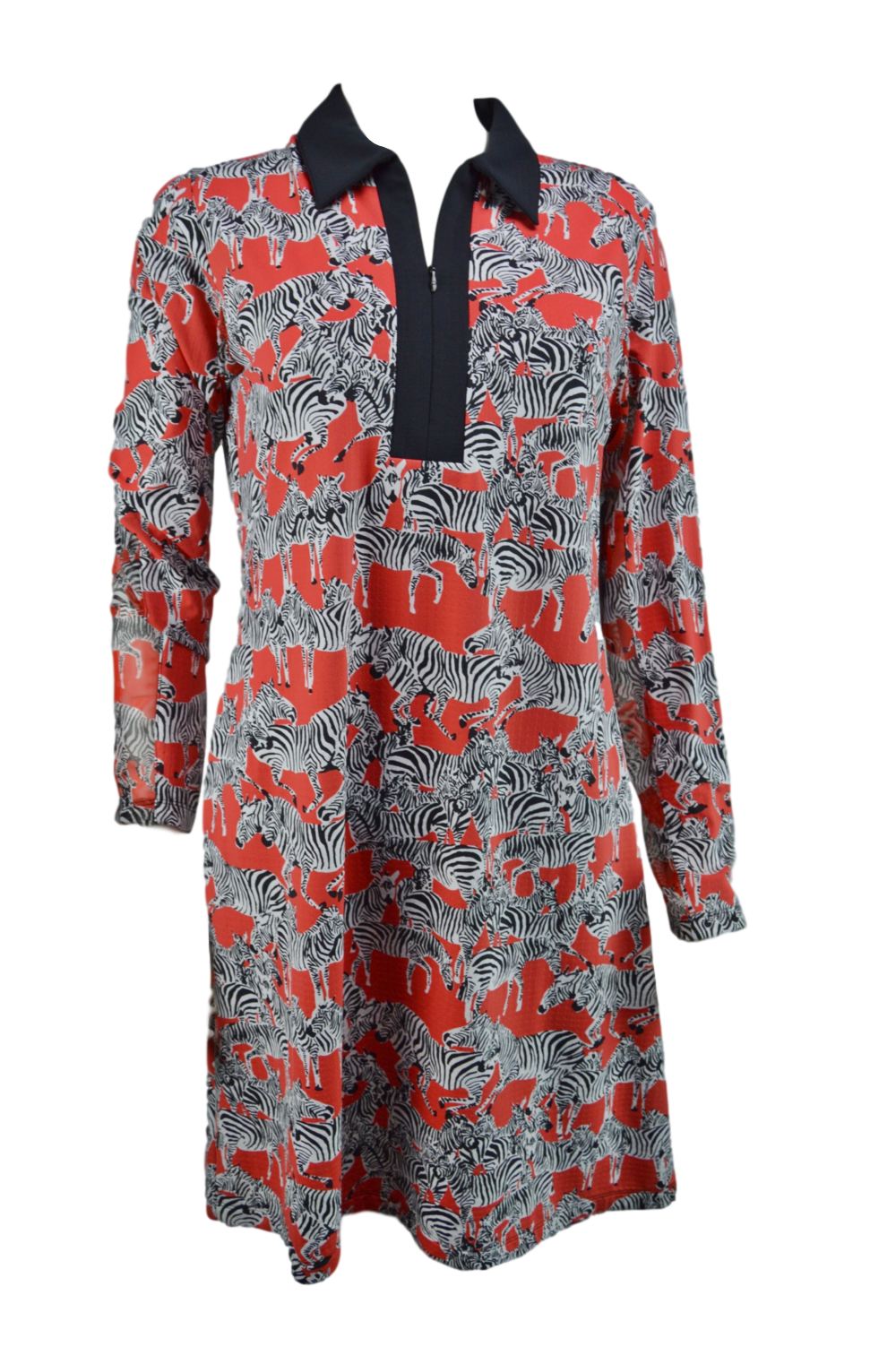 Ibkul Icifil Long Sleeve Gino Print Mock Neck #57396 - SPF 50 M / Gino
