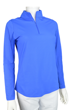  Ibkul Icifil SPF 50 Long Sleeve Sun Shirt: Blue Mock