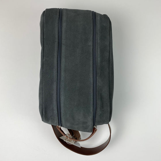 Barcelona Suede Shoe Bag - Peanuts and Golf in Grey