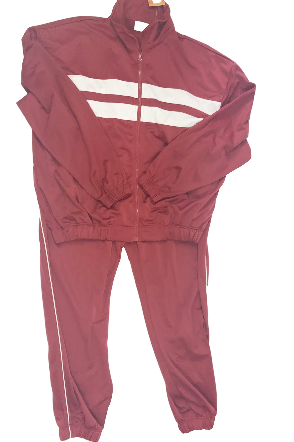 Sahara Mens Burgundy Jogging Suit Peanuts and Golf