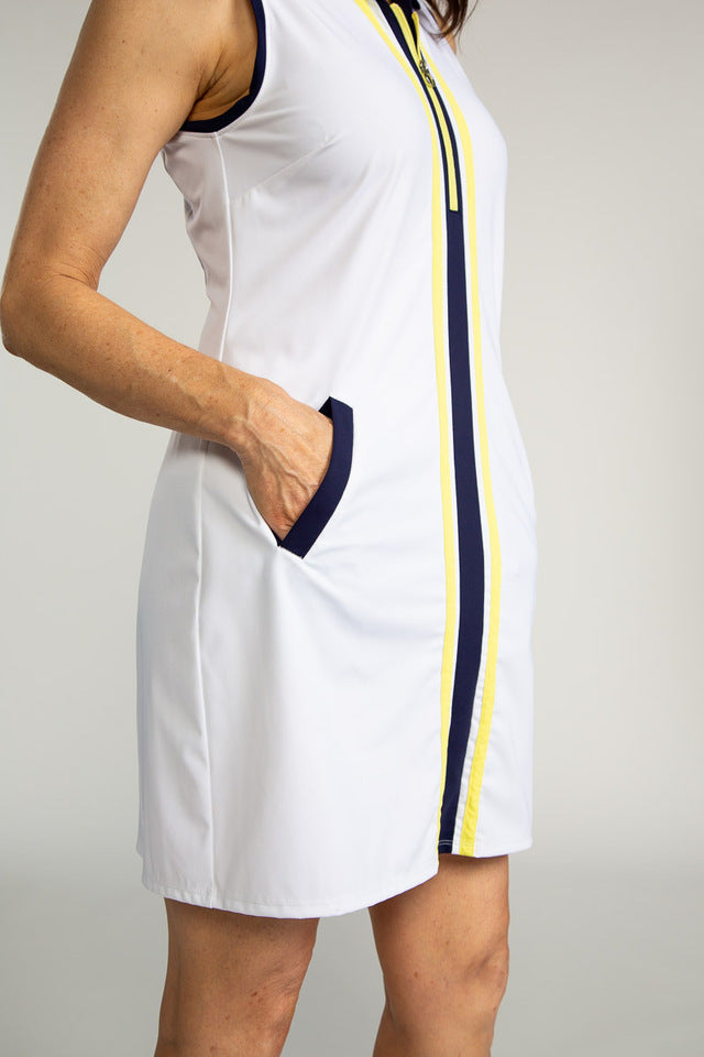 short sleeve golf dress Kinona Prepped For PAR Short sleeve Golf Dress M / White