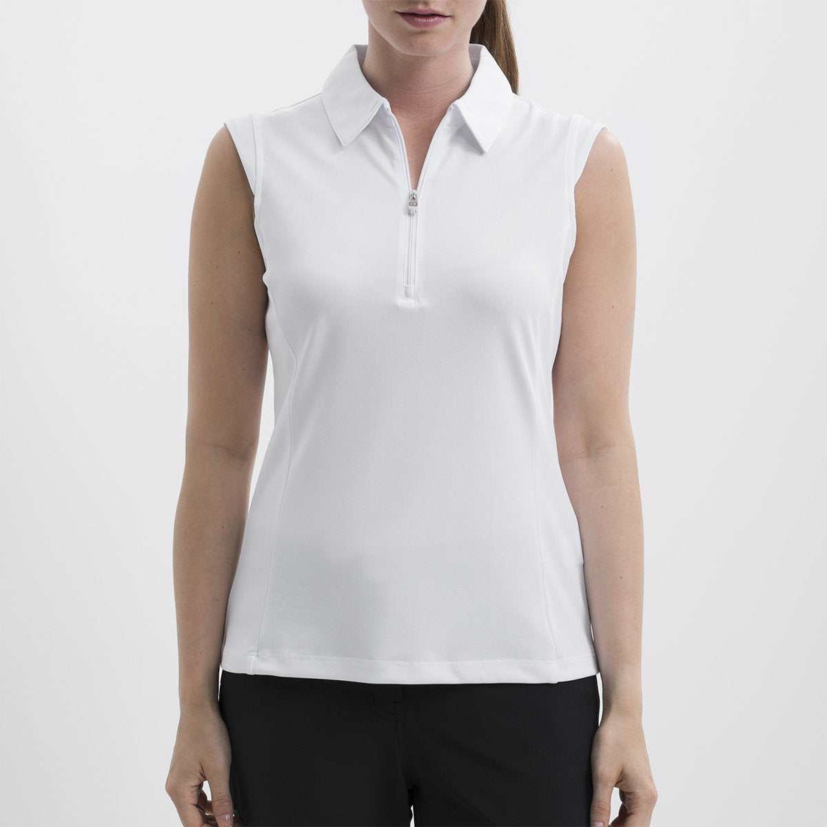 Nivo Nelly Sleeveless Polo White SPF 40 – Peanuts and Golf
