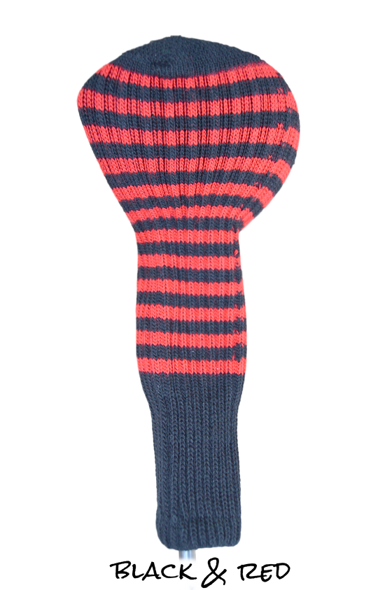 Black and Red Club Sock Golf Headcover
