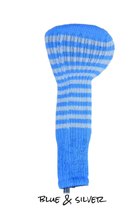 Blue and Silver Club Sock Golf Headcover | Peanuts and Golf
