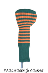 Dark Green and Orange Club Sock Golf Headcover | Peanuts and Golf