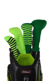 Green and Black Club Sock Golf Headcover