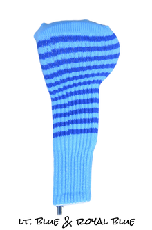  Light Blue and Royal Blue Club Sock Golf Headcover