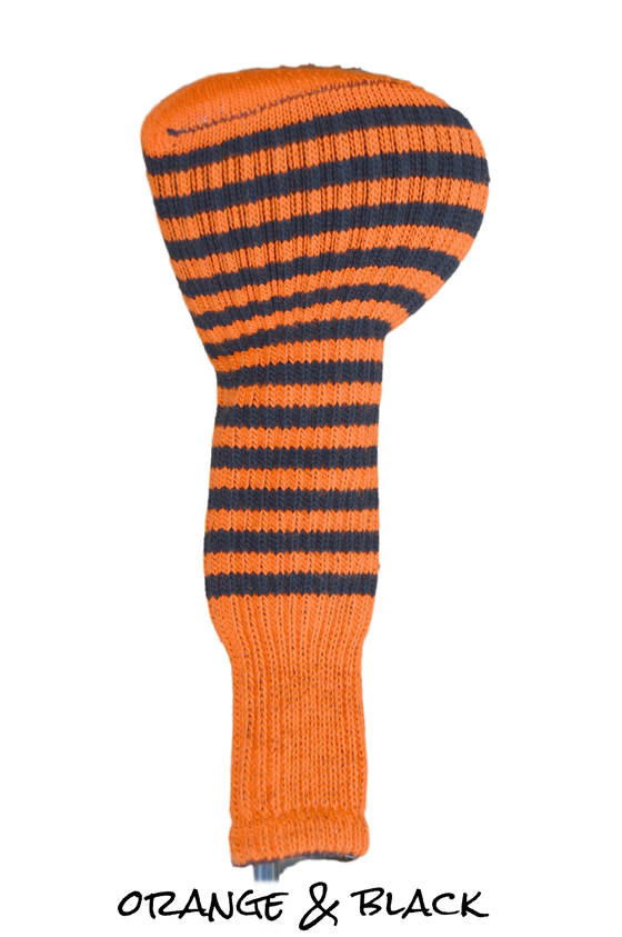 Orange and Black Club Sock Golf Headcover | Peanuts and Golf