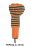 Orange and Green Club Sock Golf Headcover | Peanuts and Golf