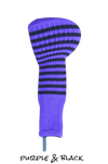 Purple and Black Club Sock Golf Headcover | Peanuts and Golf