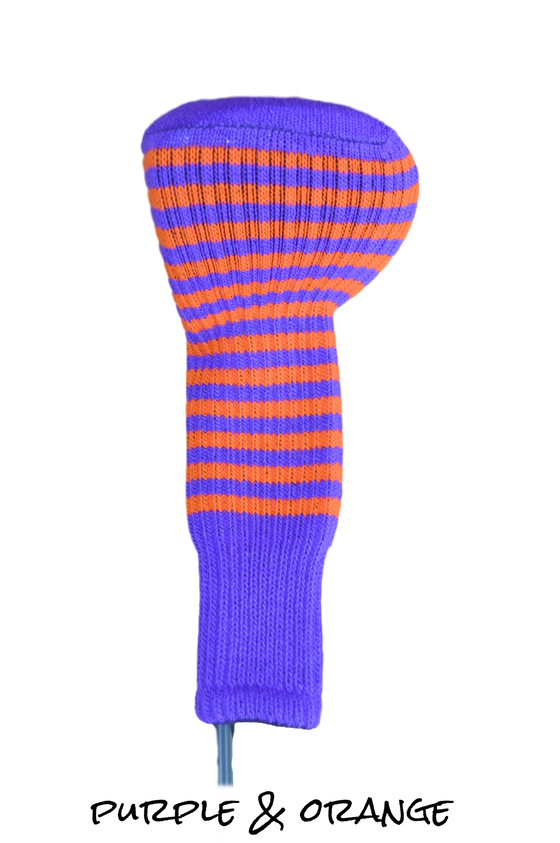 Purple and Orange Club Sock Golf Headcover | Peanuts and Golf