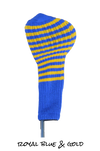 Royal Blue and Gold Club Sock Golf Headcover | Peanuts and Golf