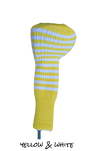 Yellow and White Club Sock Golf Headcover | Peanuts and Golf