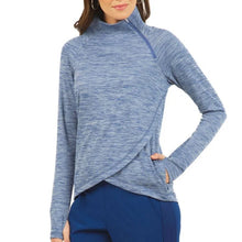  Ibkul  Asymmetrical Zip Pullover - SPF 50  Navy