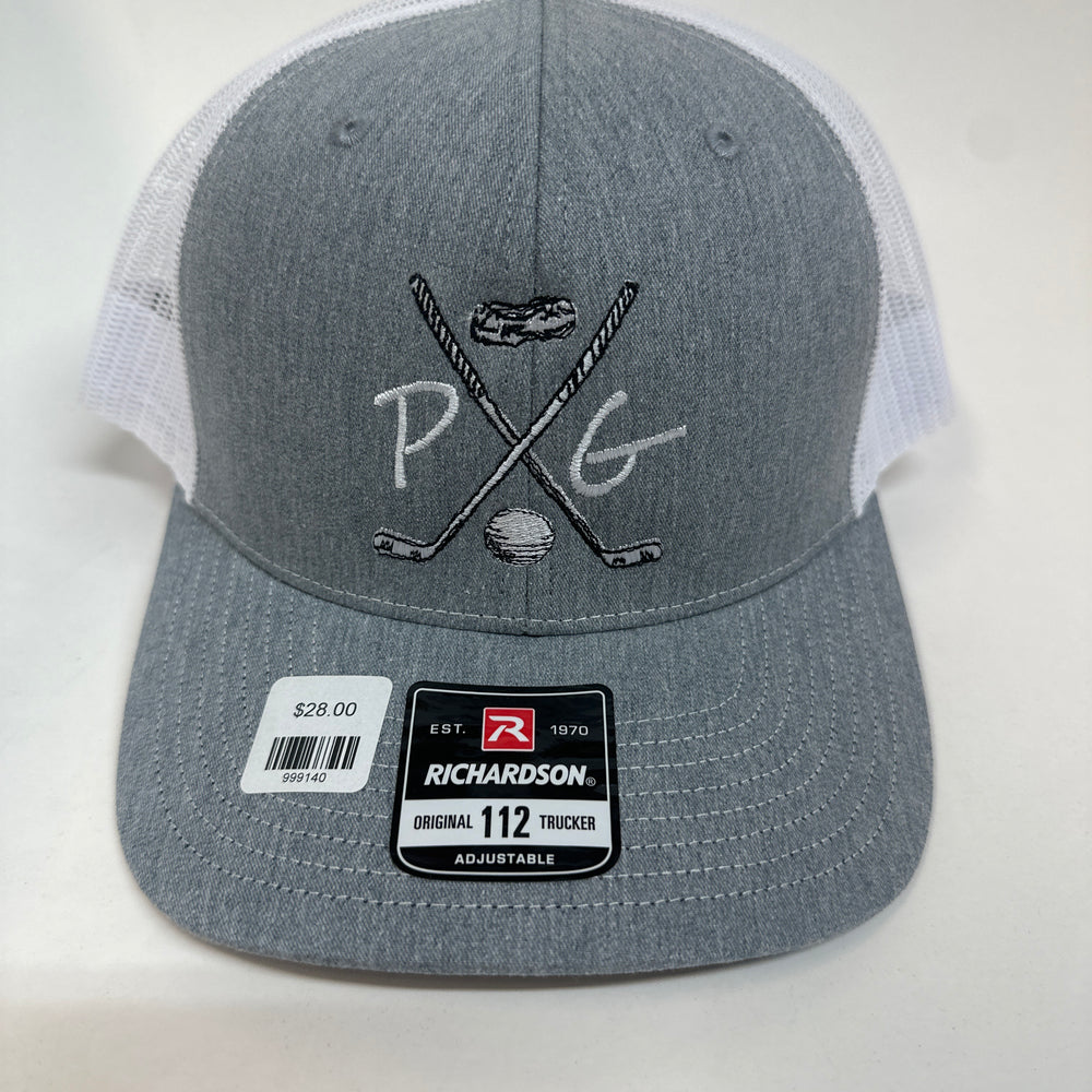 Peanuts and Golf Trucker Golf Hat - Grey/White