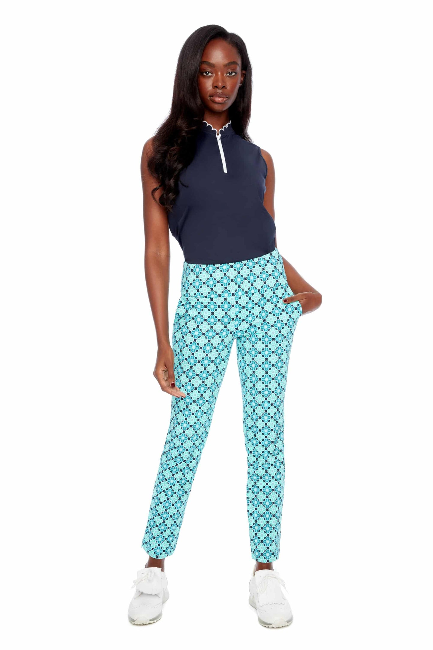 Swing Control Tile Airspun Ankle Pant 4199