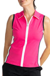 KINONA Sleeveless Golf Top - Swing Away - Peppy Pink
