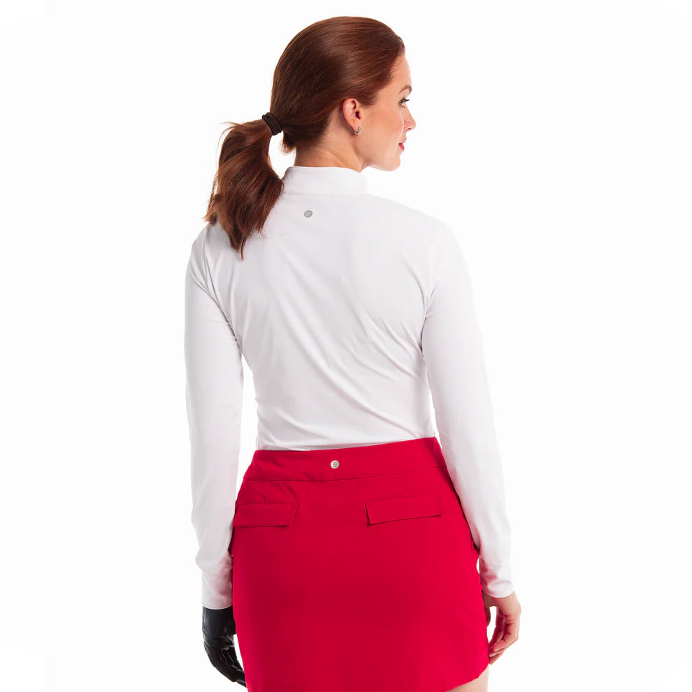 EP NY Long Sleeve Rib Button Mock Polo 5630