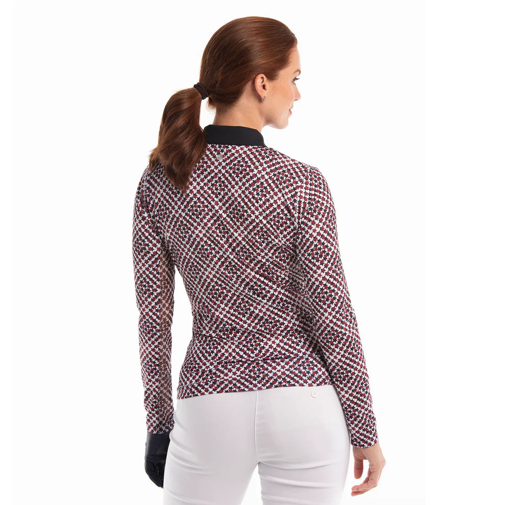 EP NY Long Sleeve Stars Houndstooth Sunshirt 5632