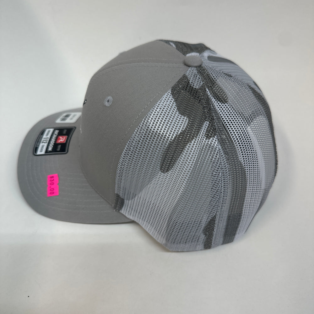 Peanuts and Golf Trucker Golf Hat - Grey/Camo