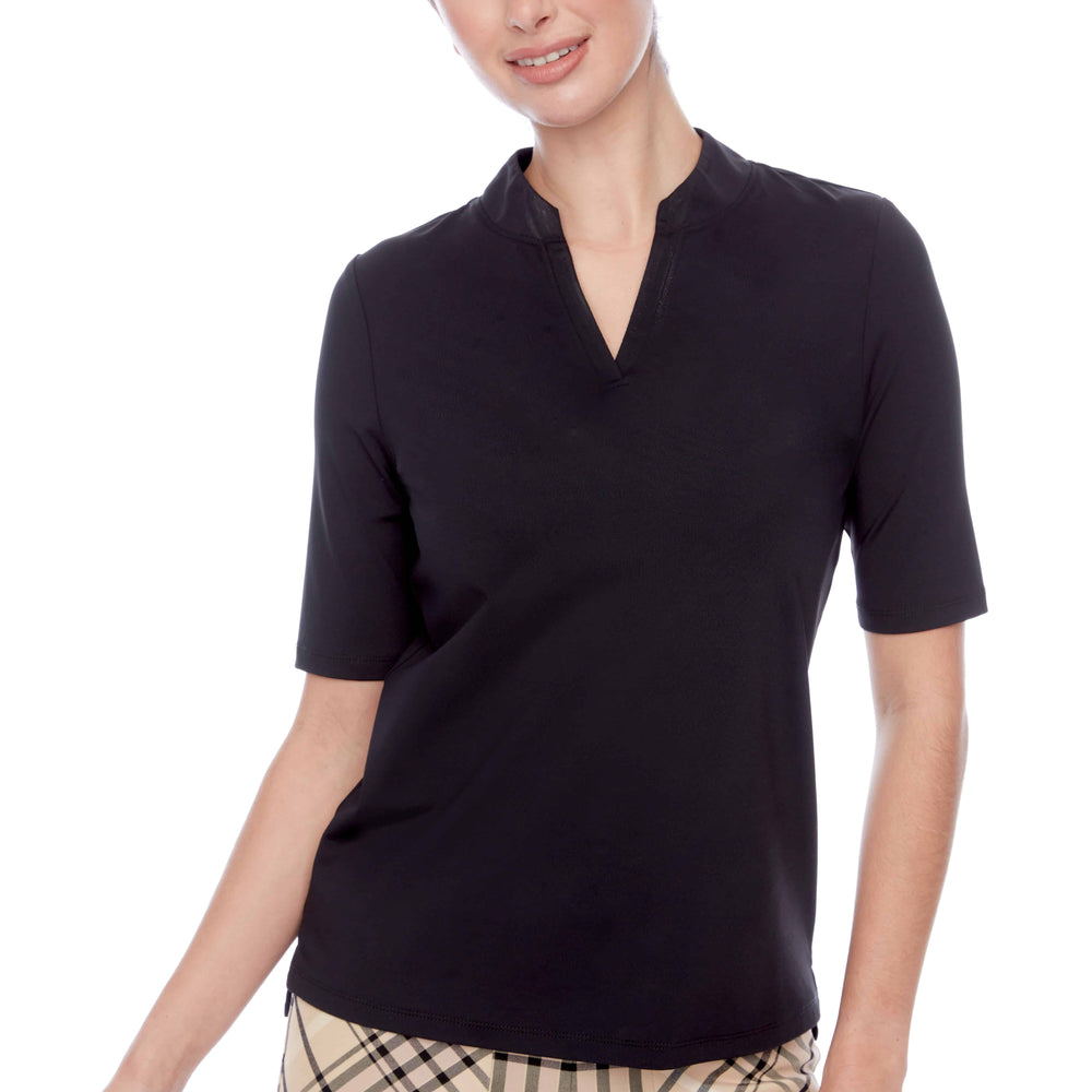 
                      
                        Swing Control Solid Short-Sleeve V-Neck Velocity Polo 6050
                      
                    