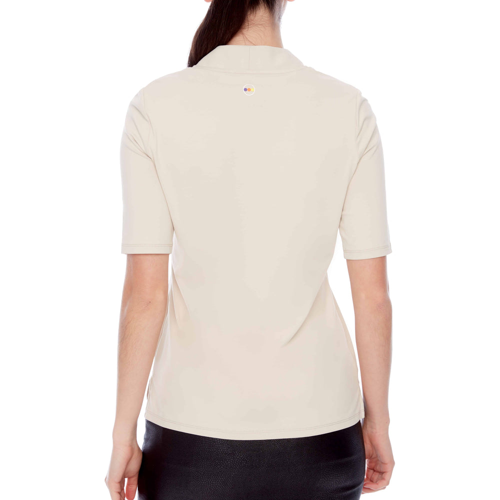 Swing Control Solid Short-Sleeve V-Neck Velocity Polo 6050