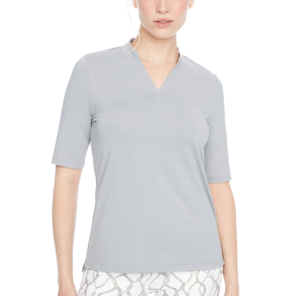 
                      
                        Swing Control Solid Short-Sleeve V-Neck Velocity Polo 6050
                      
                    