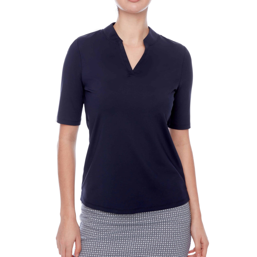 
                      
                        Swing Control Solid Short-Sleeve V-Neck Velocity Polo 6050
                      
                    