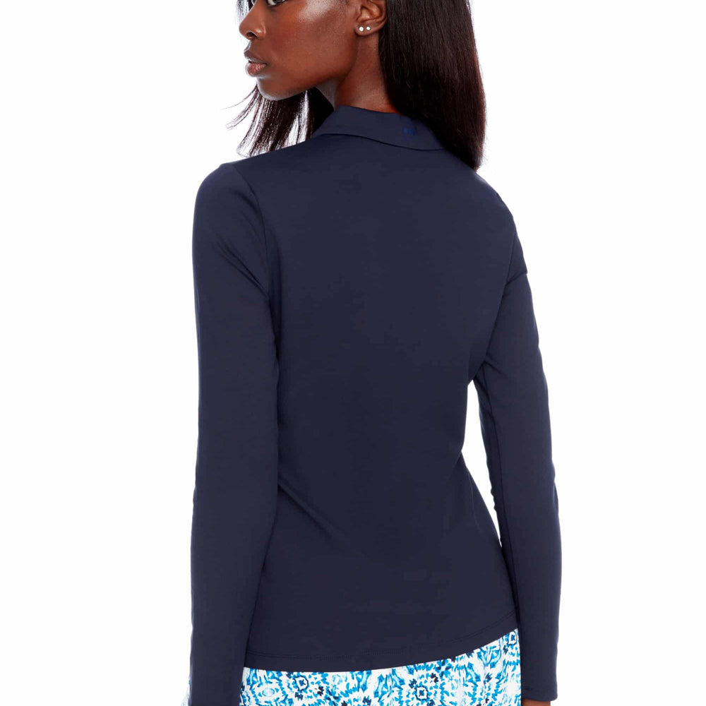 Swing Control Fireworks Long Sleeve Button Up Velocity Polo 6055