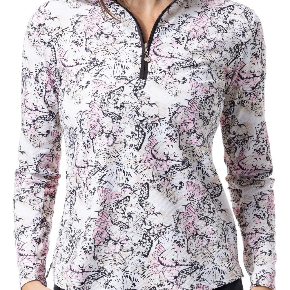 SanSoleil Soltek Lux Long Sleeve Print Mock FLYTE 900621