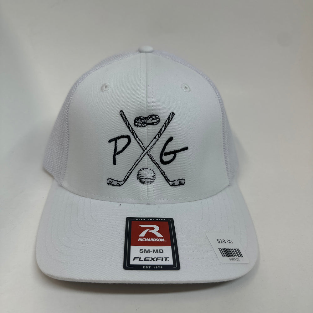 Peanuts and Golf Trucker Golf Hat - White Fitted (S/M)