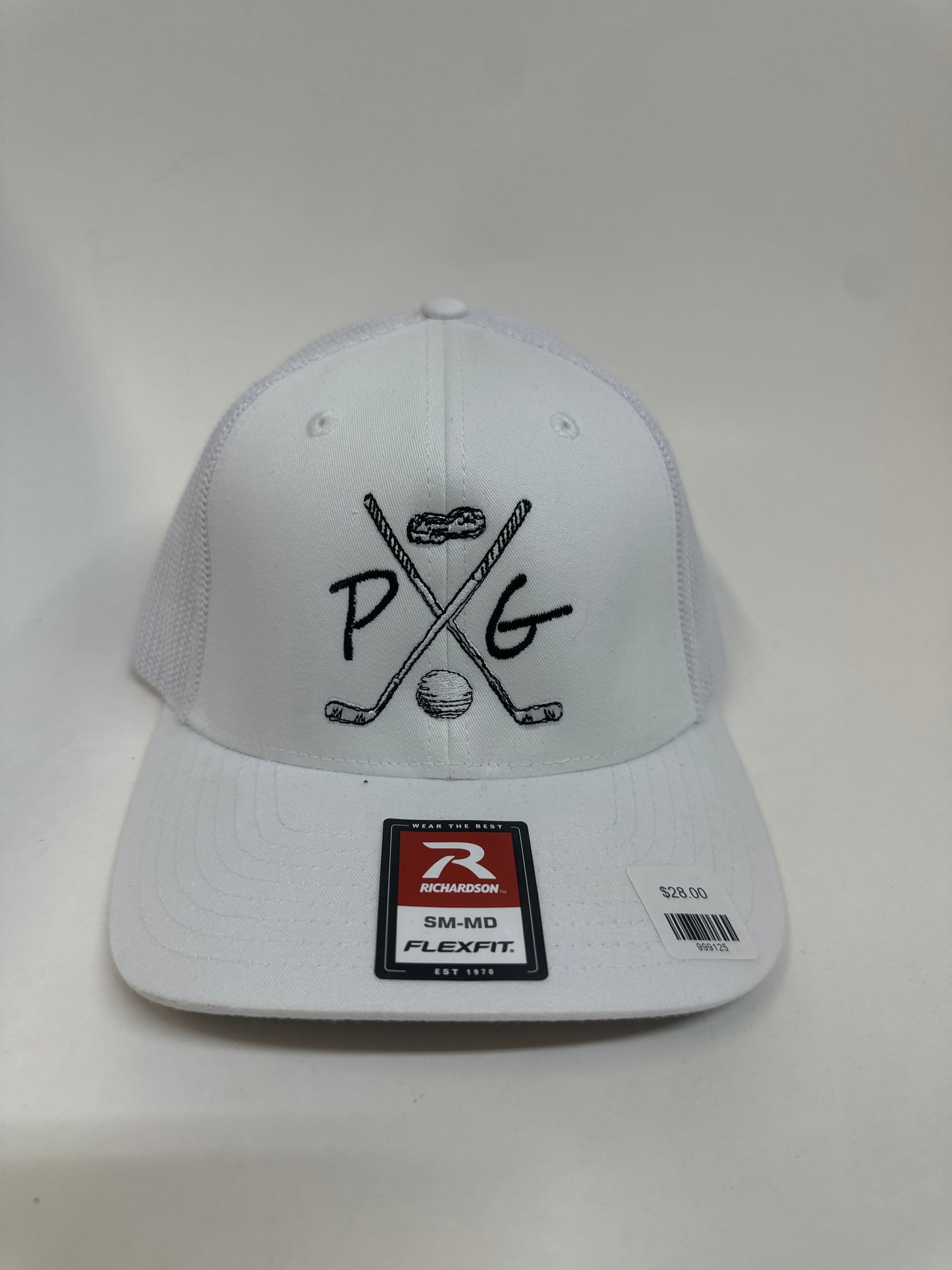 Peanuts and Golf Trucker Golf Hat - White Fitted (S/M)