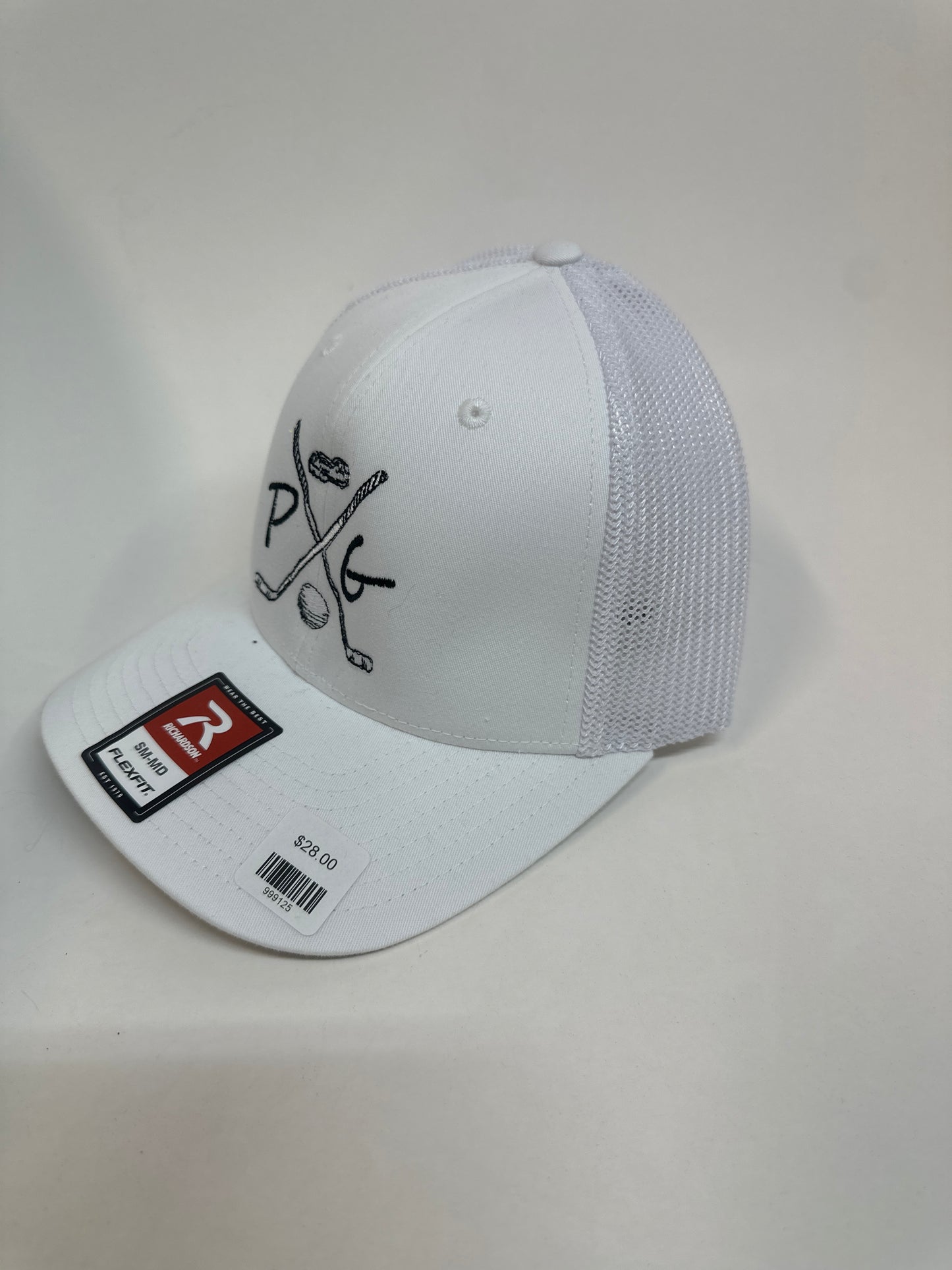 Peanuts and Golf Trucker Golf Hat - White Fitted (S/M)