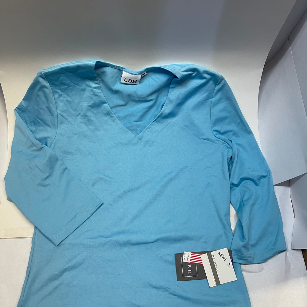 
                      
                        Original LBH 3/4 Length Sleeve V Neck Top
                      
                    