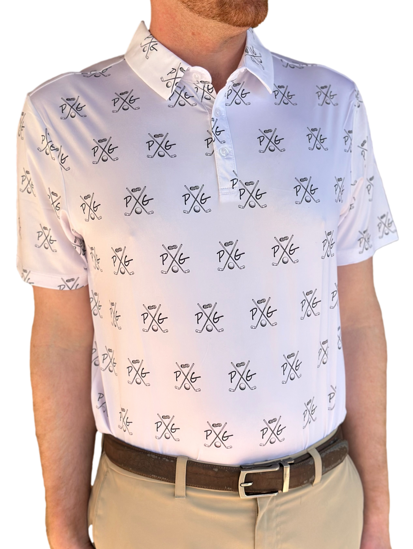 Peanuts and Golf Splatter-Yatta Golf Men's Golf Polo