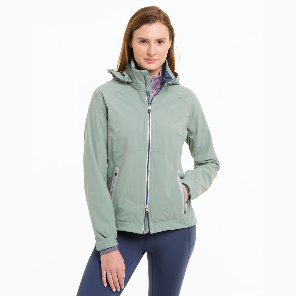 Zero Restriction Hooded Olivia Jacket - Wasabi