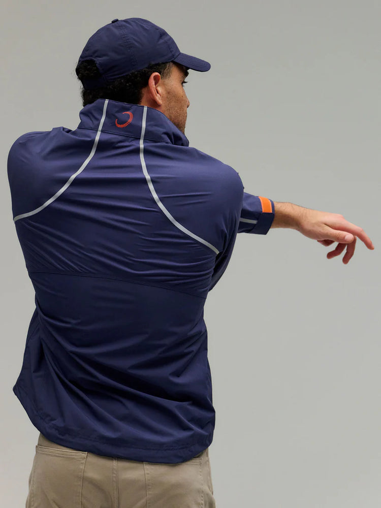 Zero Restriction Men's Power Torque Full Zip Indigo/Flame