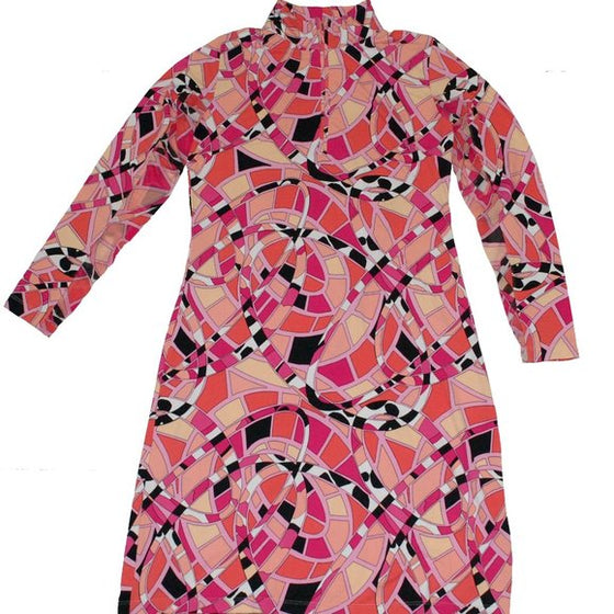 Gottex Long Sleeve Dress- Porto Fino Pink