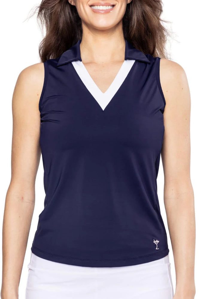 Golftini Sleeveless Say Yes Sport Polo SY25NV