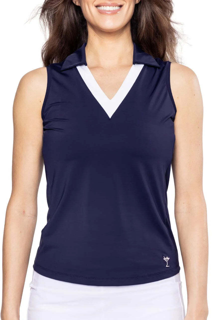 Golftini Sleeveless Say Yes Sport Polo SY25NV