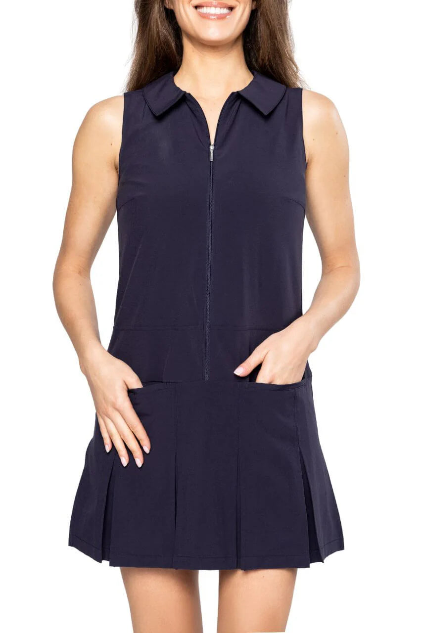 Golftini Navy Pleat Tini Time Dress 2.0 TTDR25NV