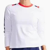 KINONA Morning Dew Long Sleeve Golf Top - White – Peanuts and Golf
