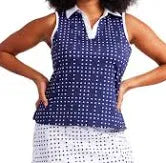 KINONA VICTORY Sleeveless Golf Top - Domino Navy