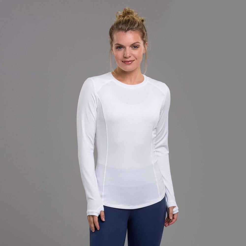 Zero Restriction Rae Long Sleeve Tee - White