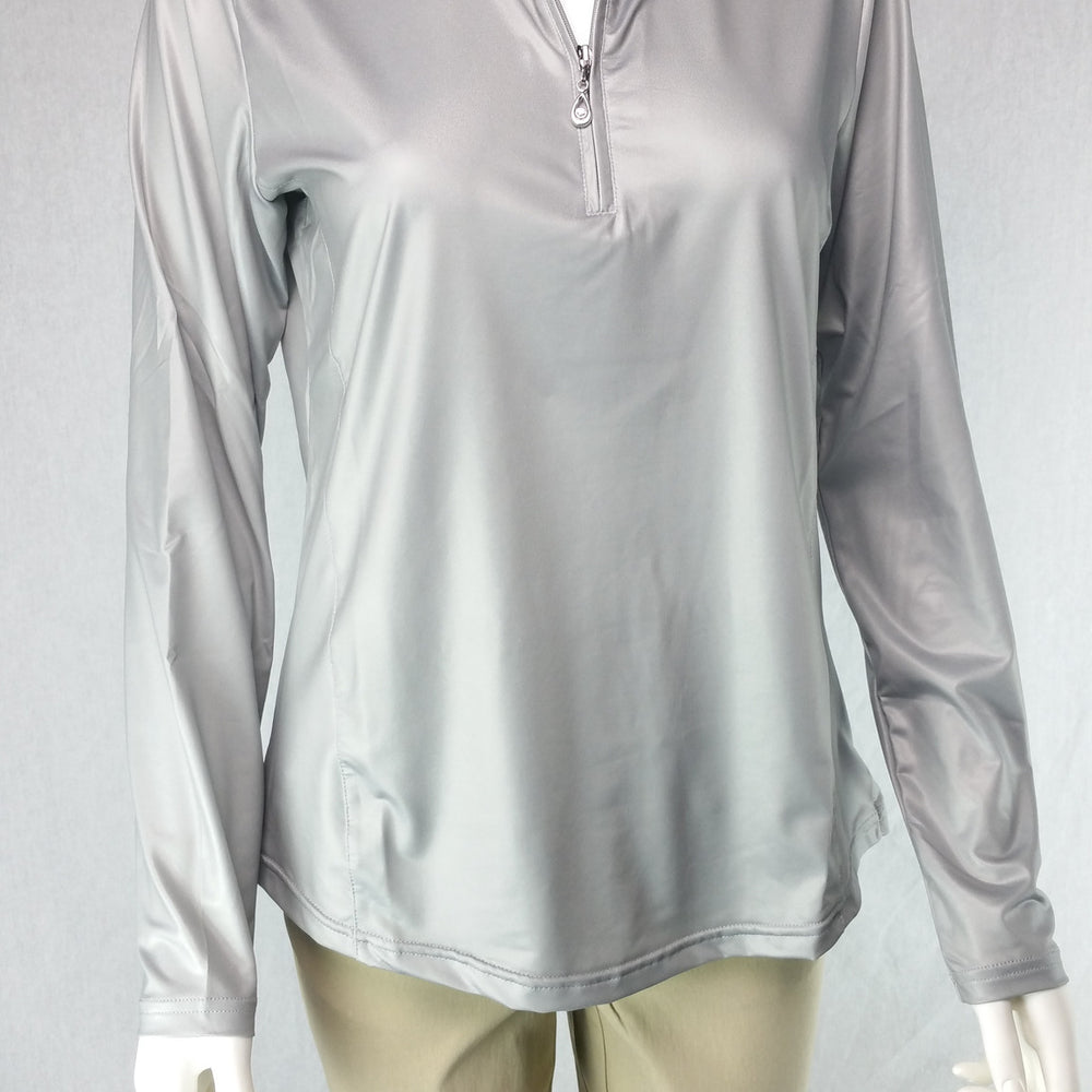 Sansoleil Long Sleeve Silver Mock | SPF 50