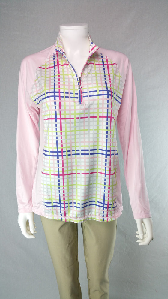 Sansoleil Longsleeve Mock: Newport Multi