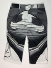 Jamie Black Multi Print Knee Capri 31345