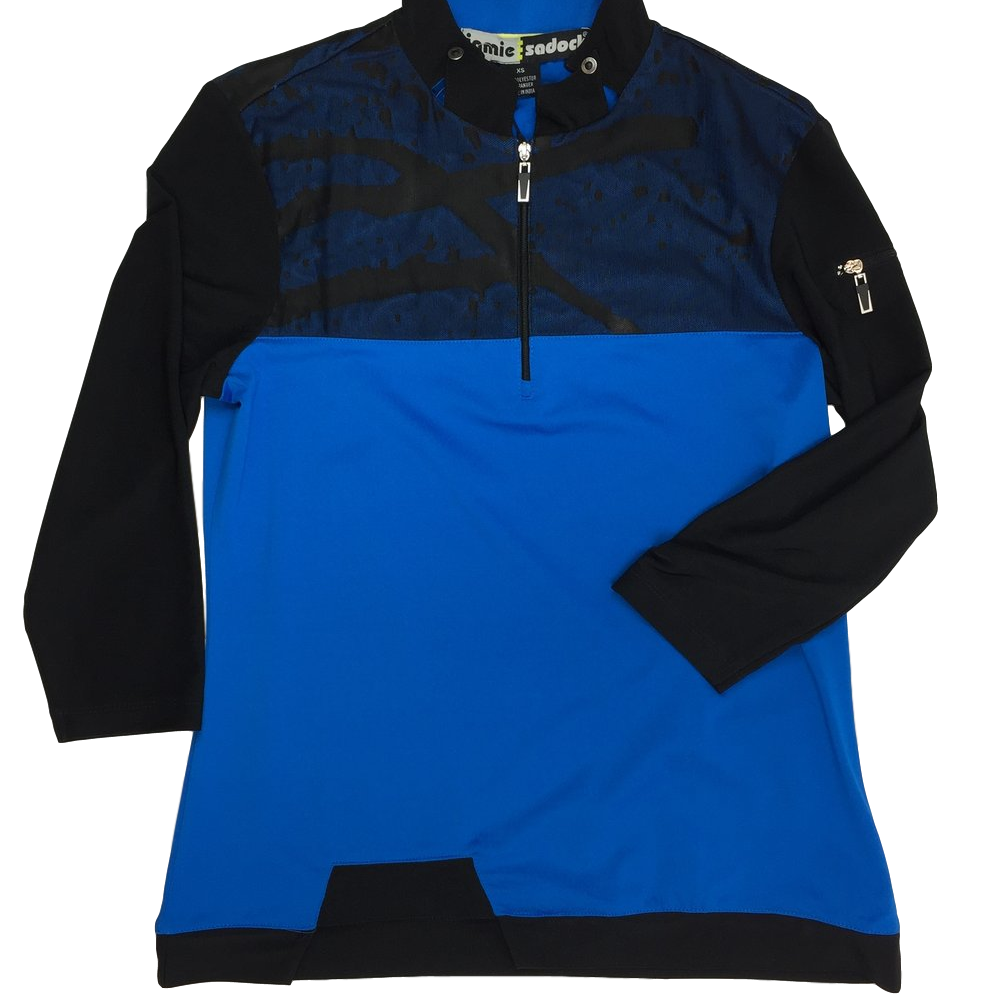 Jamie 3/4 Sleeve Cyber Blue Shirt 51155