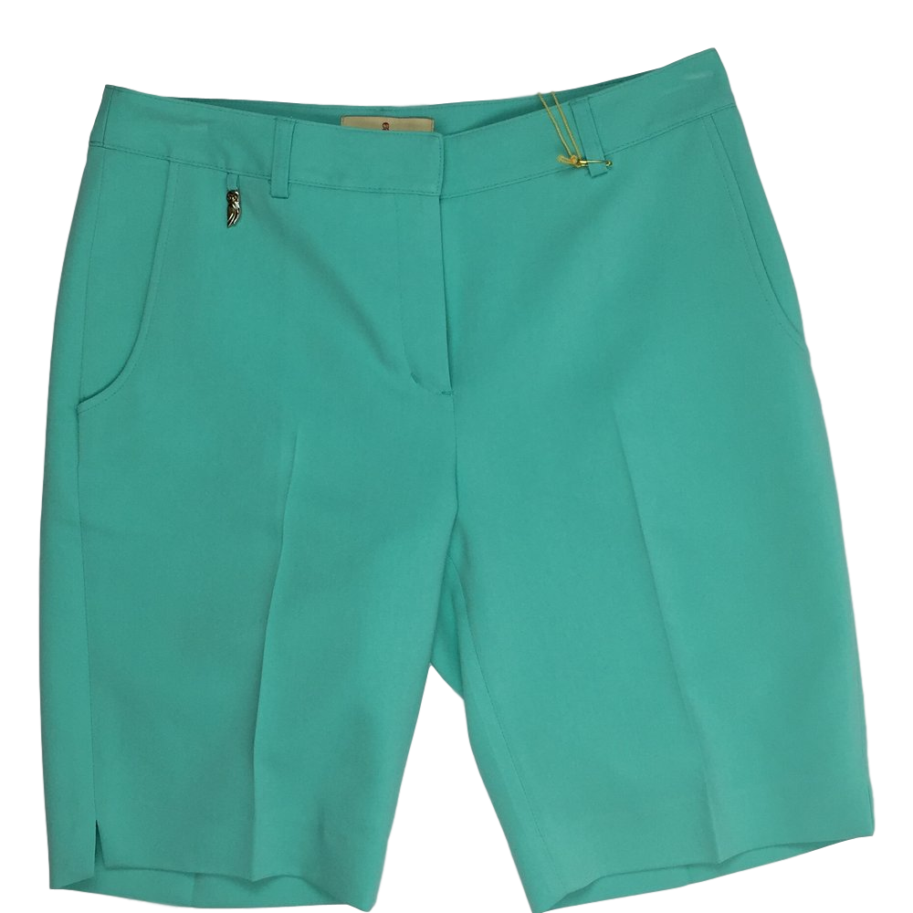 Clara Solid 19" Short With Front Pockets - Mint Green